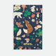 Brown Fox enamel pin by All the Ways to Say featuring gold-plated fox design on illustrated forest background with mushrooms, leaves and woodland animals.