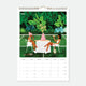 Inside page of Daily Poetry 2026 calendar by All the Ways to Say showing June month with tennis court tea party illustration