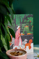 Everyday notebook with dog walker illustration surrounded by lush greenery and plants – All the Ways to Say stationery.