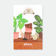 Garden Lover set of 3 enamel pins by All the Ways to Say featuring gold-plated trowel, watering can and hands designs displayed on illustrated plant card.