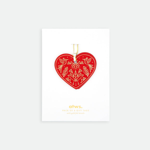 Gift tags – Red hearts - All The Ways To Say