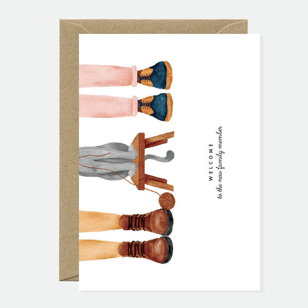 Greeting card - Welcome Cat Family member - All The Ways To Say