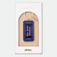 Enamel and metal keychain shaped like a vintage show ticket, navy with pink text reading "092025, Front Row Seat, The Overthinker, 24/7 Performance," gold-tone ring and "ATWS" charm